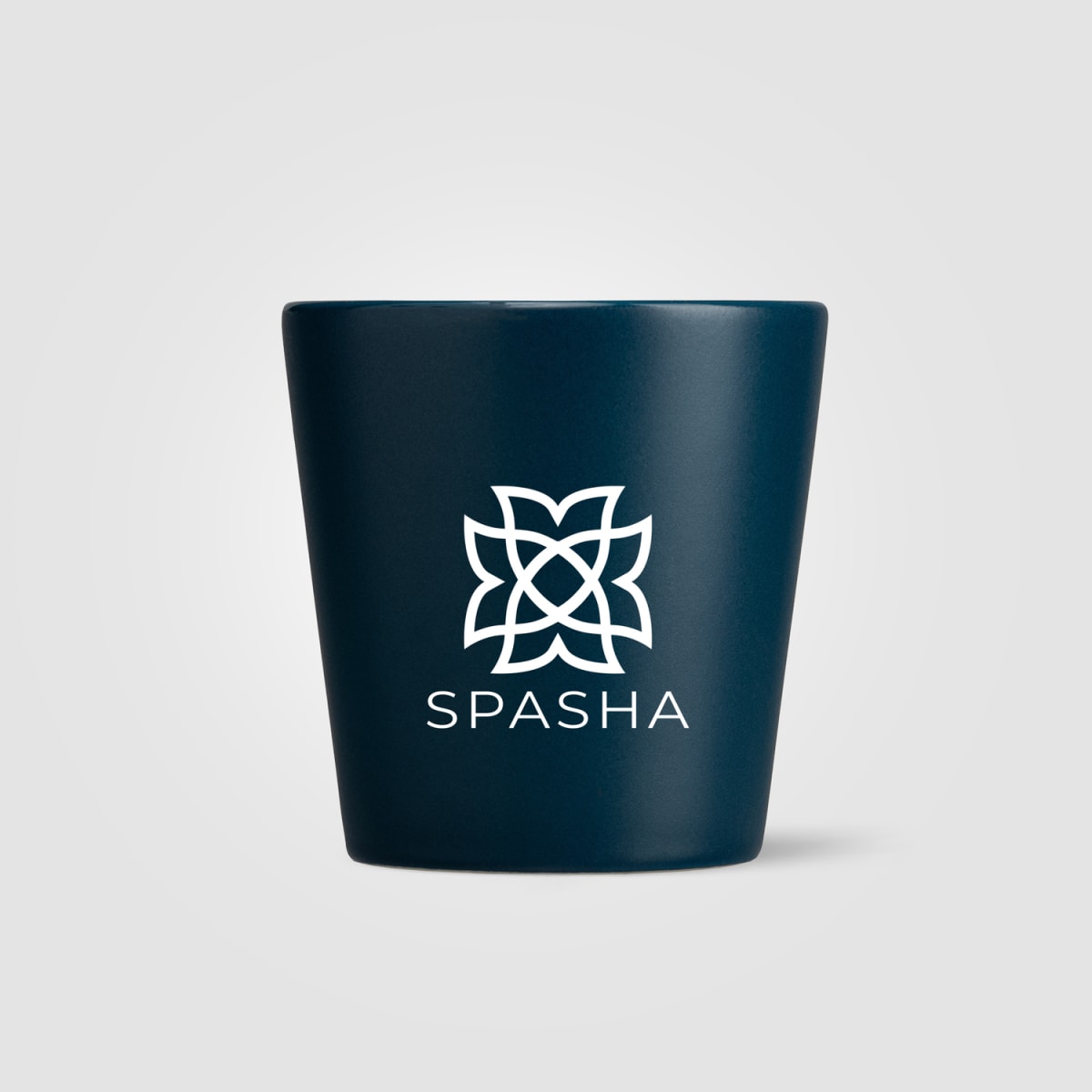 Branded Matte Handleless Ceramic Cup 180ml