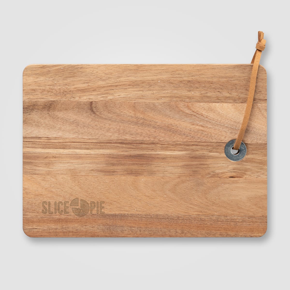 Branded FSC Acacia Wood Cheese Board and Knife Set
