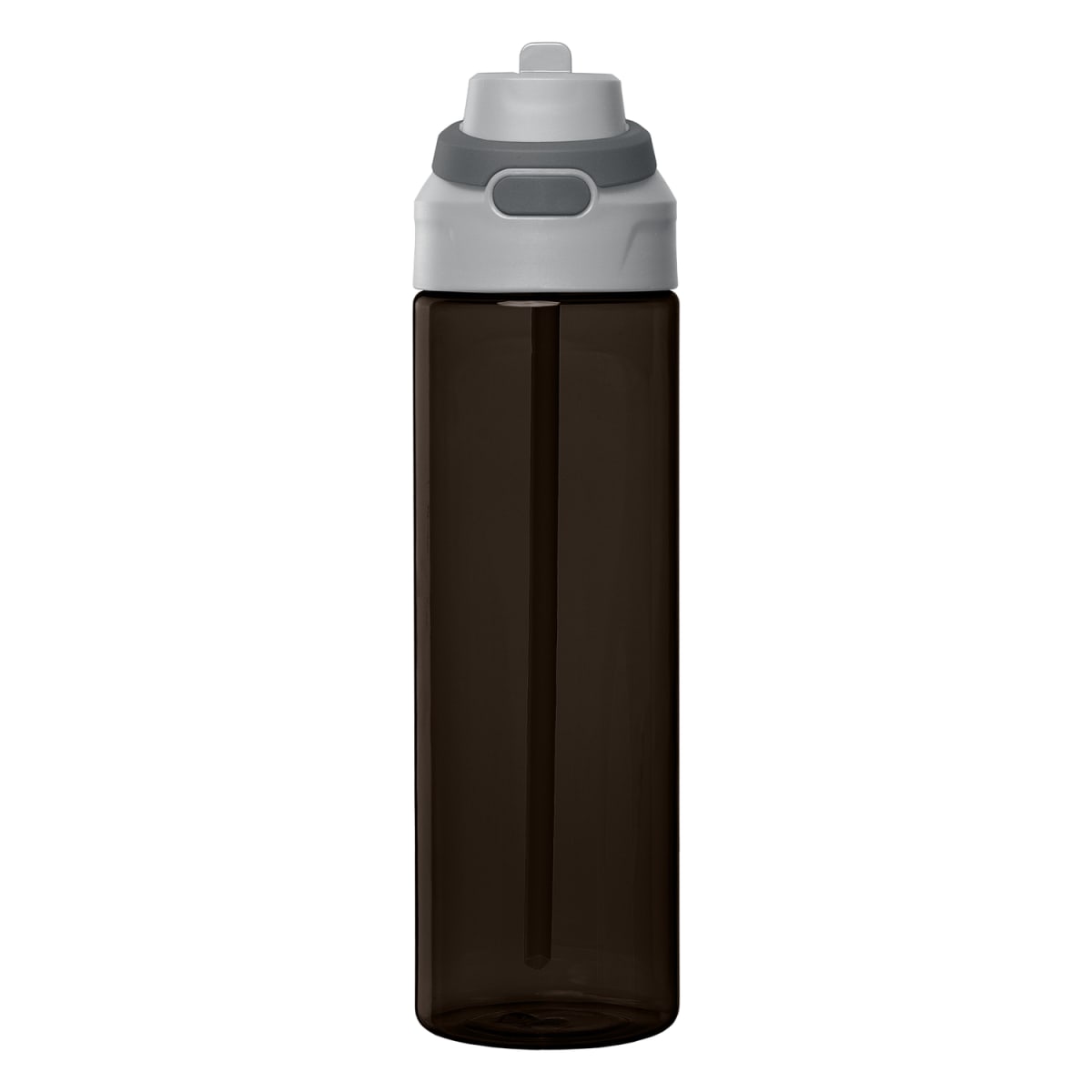 Branded Recycled rPET Flip-Straw Water Bottle 830 ml in Black