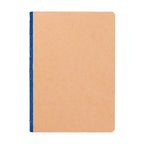 Branded Kraft Cover A5 Journal with Colour Edges in Royal Blue