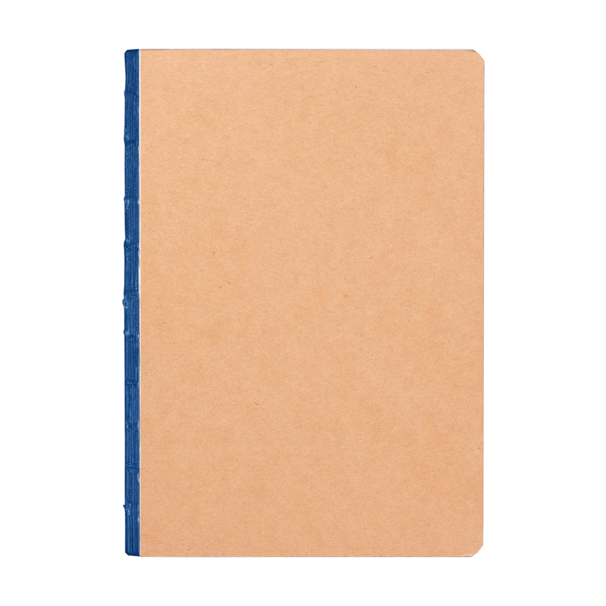 Branded Kraft Cover A5 Journal with Colour Edges in Royal Blue