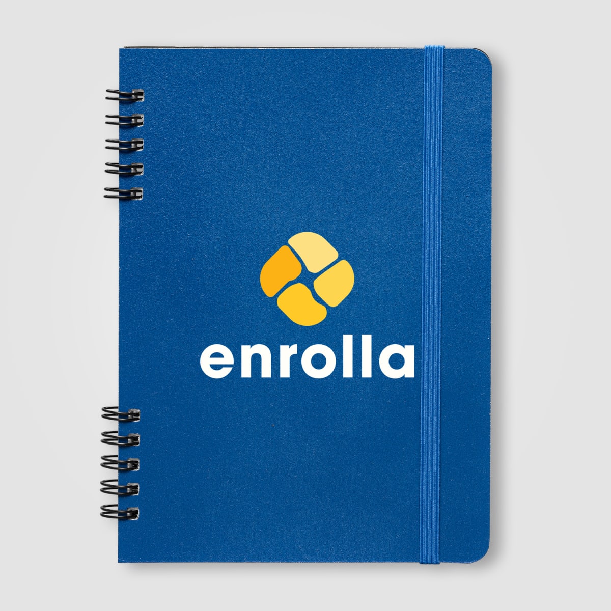 Branded A5 Spiral Notebook with Recycled Leather Cover