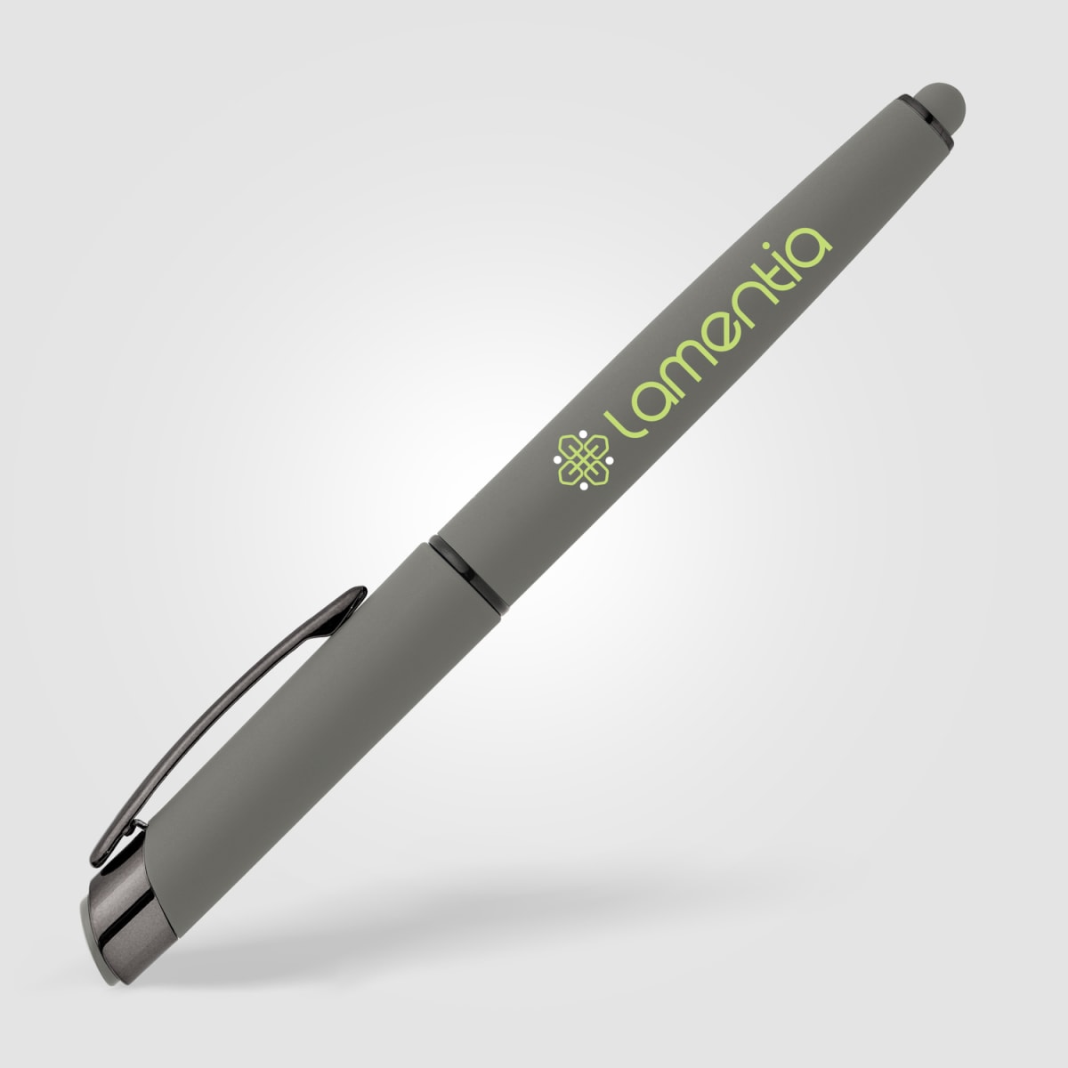 Branded Recycled Aluminium Gel Pen with Stylus