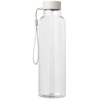 Branded 710ml Recycled PET Bottle with Wrist Strap in Clear