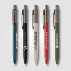 Branded Recycled Aluminium Pen with Gunmetal Trim