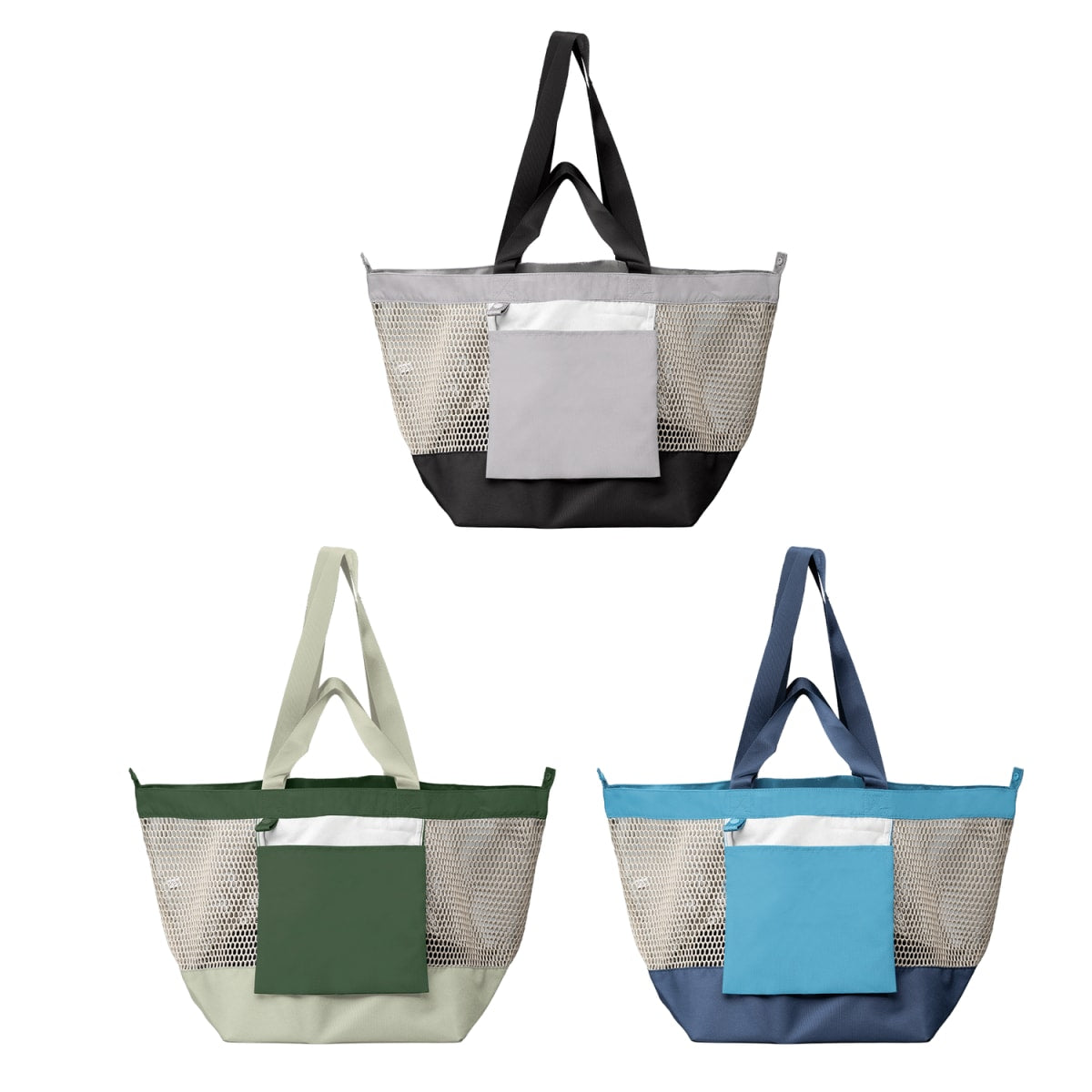 Branded Foldable Recycled Mesh Tote Bag 45 L