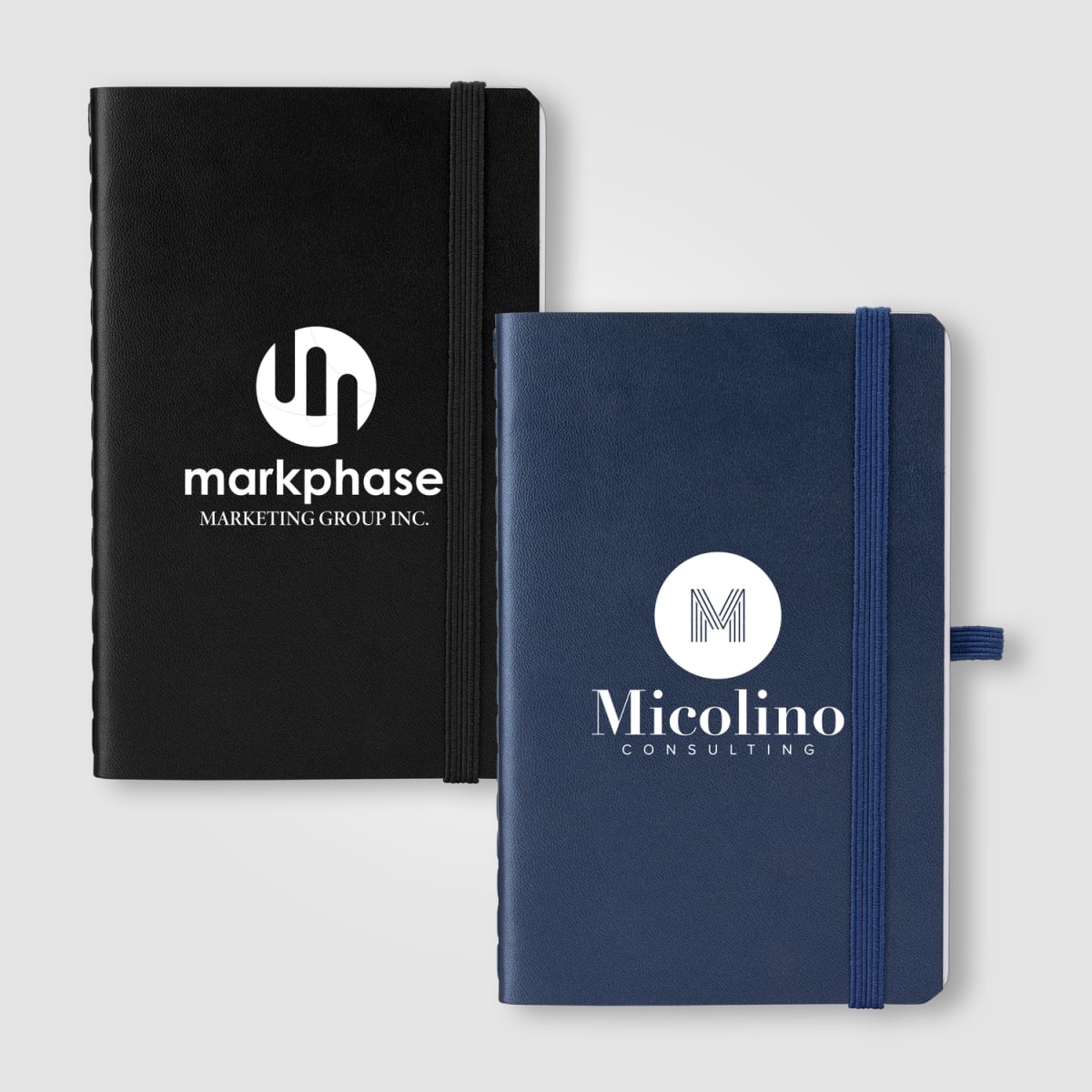Branded A6 Recycled PU Soft Cover Notebook with Pen Loop