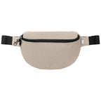 Branded Recycled Anti-Theft Waist Bag with Hook Zip in Dune