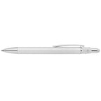 Branded Metal Spinner Pen with Chrome Trim and Stylus