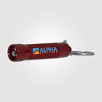 Branded 3 LED Torch Keyring with Soft-Touch Finish