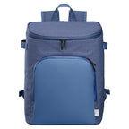 Branded 21L rPET Insulated Cooler Backpack in Navy Blue