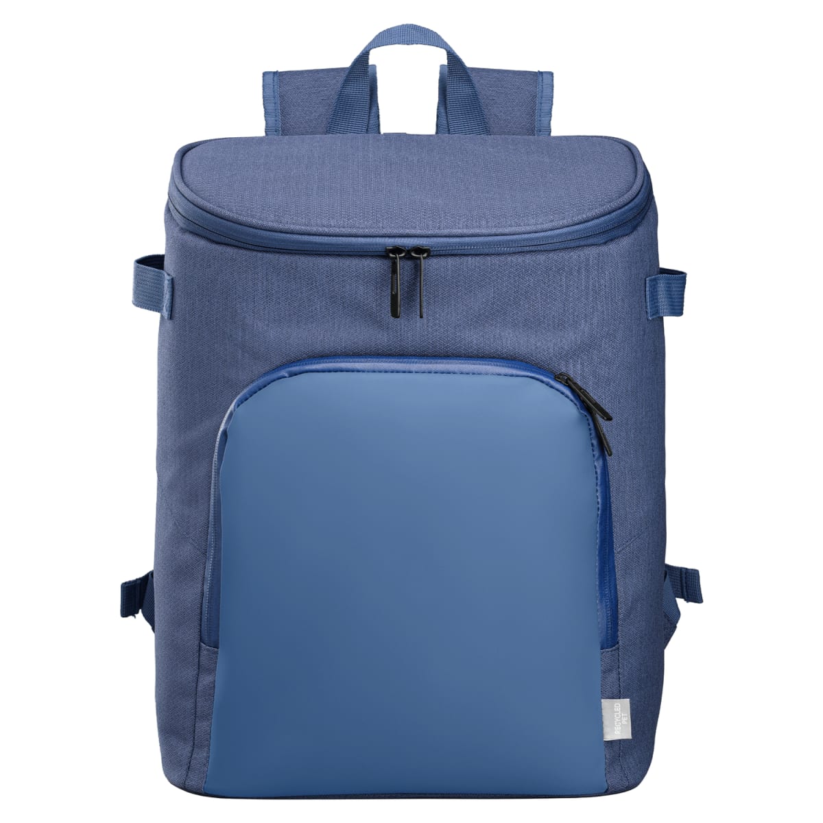 Branded 21L rPET Insulated Cooler Backpack in Navy Blue