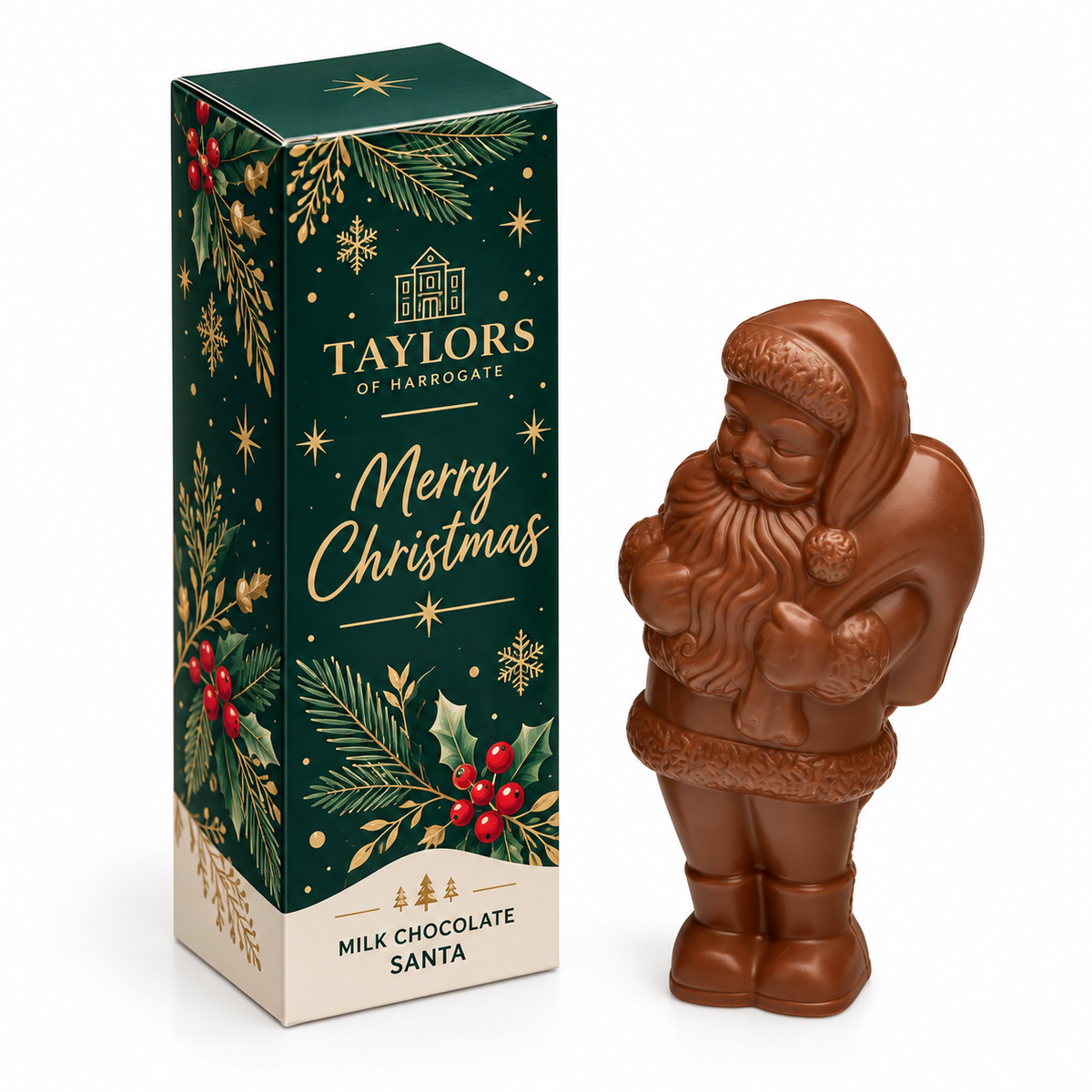 Branded Milk Chocolate Santa