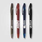 Branded Monochrome Soft-Touch Pen with Stylus
