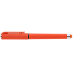 Branded Recycled ABS Gel Pen with Rubber Grip in Orange