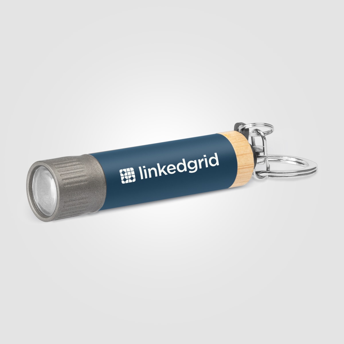 Branded Recycled Aluminium Keychain Torch