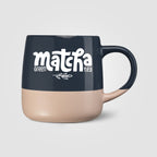 Branded 445 ml Colour Block Stoneware Mug