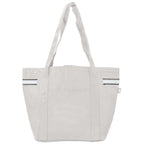 Branded Recycled Stripe Tote Bag - 20L in Gray