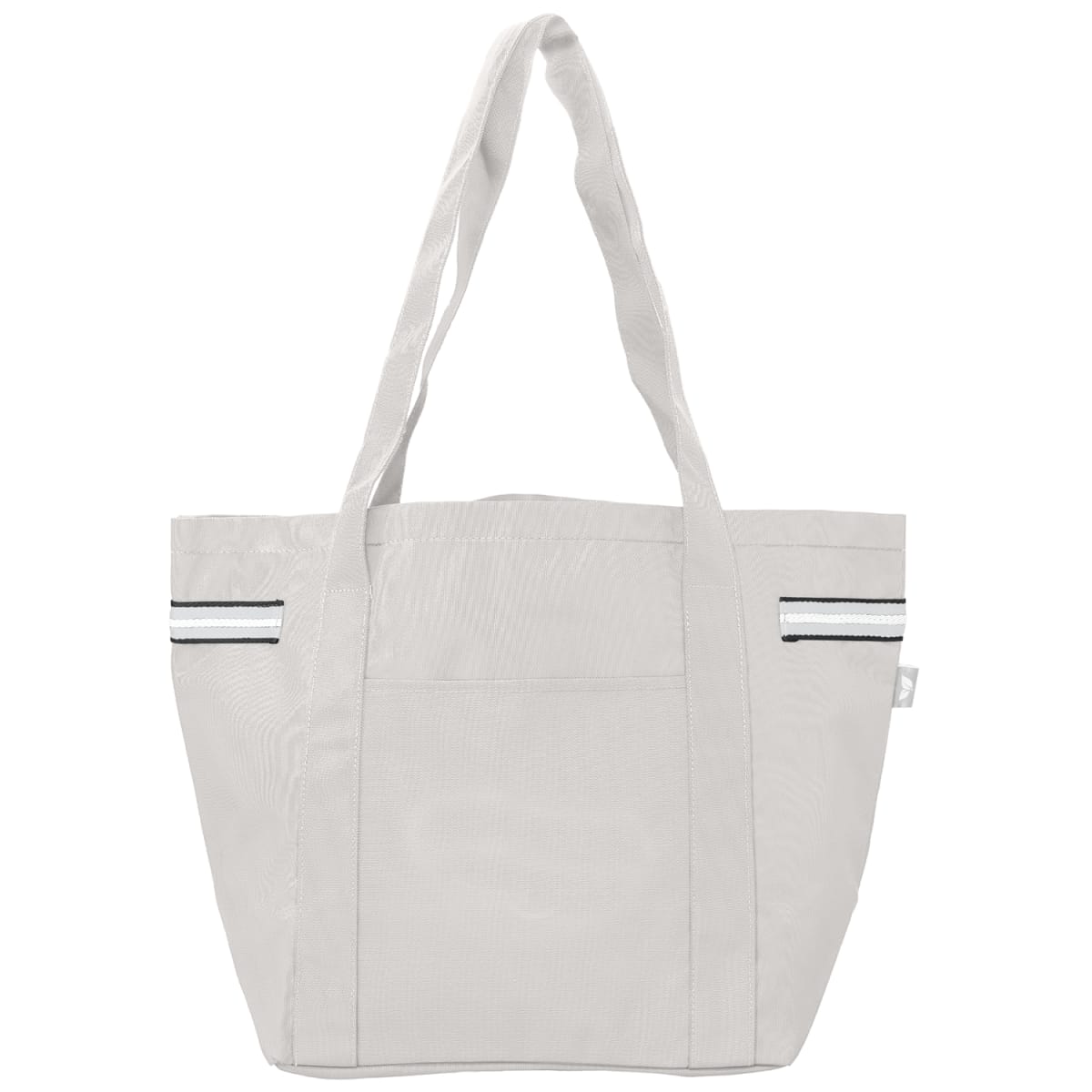 Branded Recycled Stripe Tote Bag - 20L in Gray