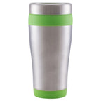 Branded 475ml Stainless Steel Travel Tumbler in Lime Green