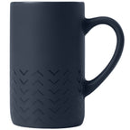 Branded Matte Ceramic Mug with Chevron Base 355 ml