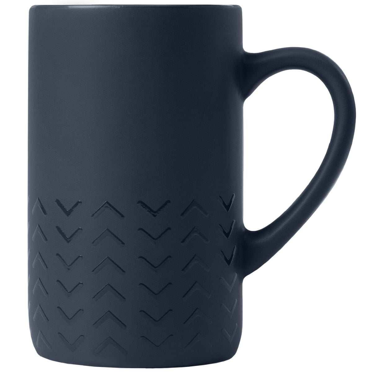 Branded Matte Ceramic Mug with Chevron Base 355 ml