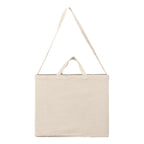 Branded Recycled Cotton Crossbody Tote Bag - 15L in Natural