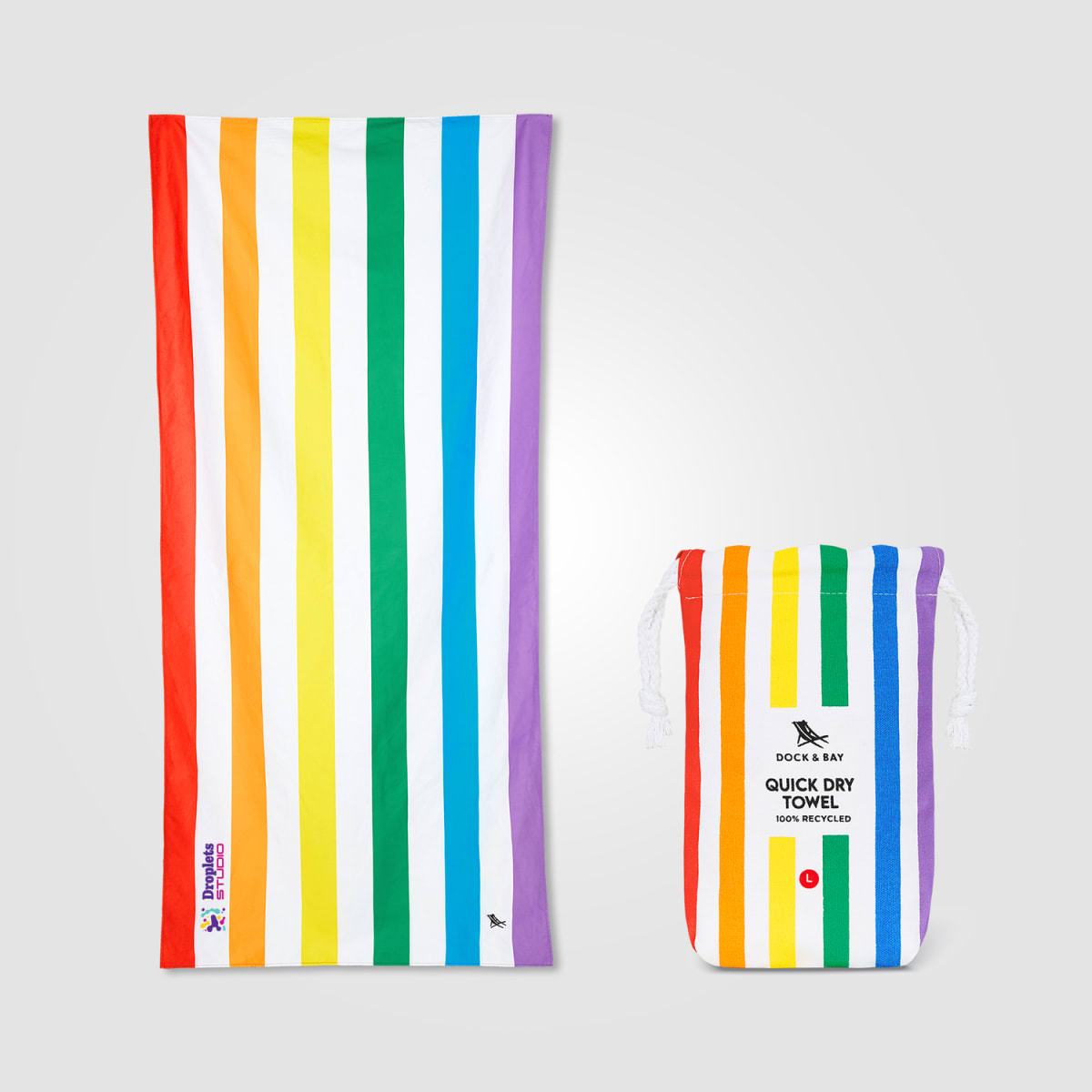 Branded Recycled Plastic Quick Dry Towel