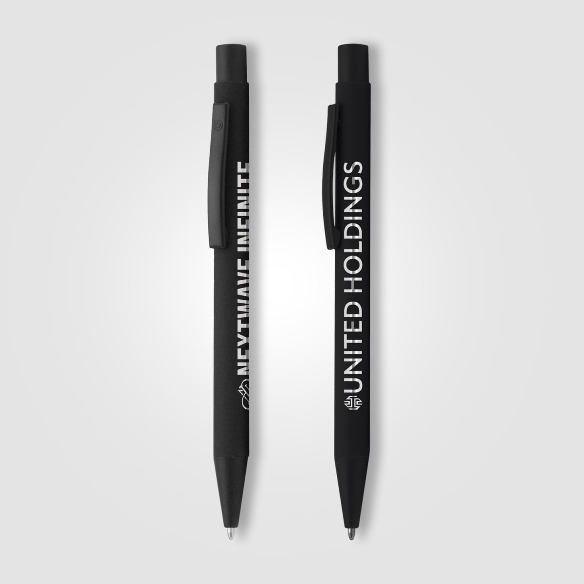 Branded All-Black Metal Ballpoint Pen