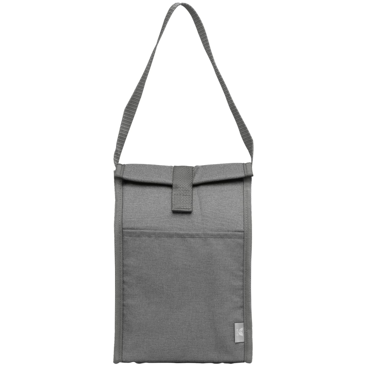Branded rPET Foil-Lined Lunch Cooler Bag in Gray