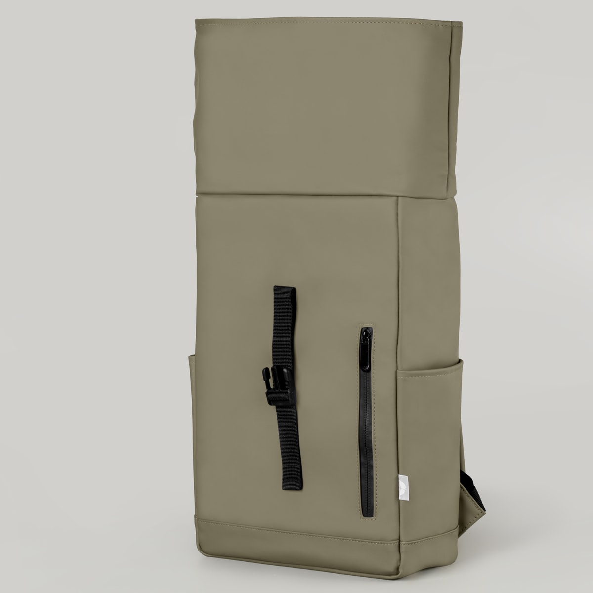 Branded Recycled PU Rolltop Laptop Backpack - 12L
