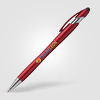 Branded Metallic Stylus Pen with Chrome Accents