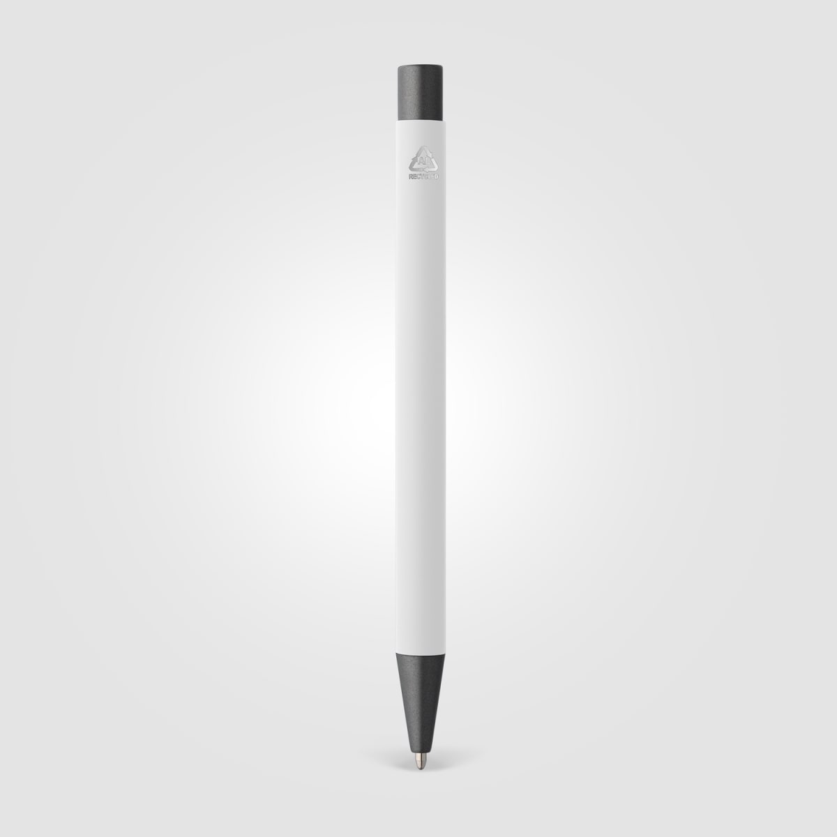 Branded Recycled Aluminium Soft-Touch Ballpoint Pen