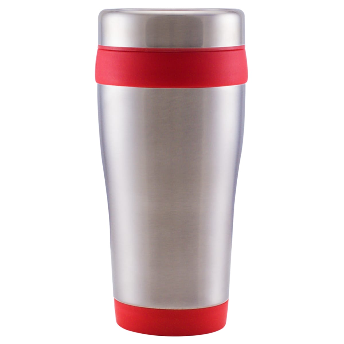 Branded 475ml Stainless Steel Travel Tumbler in Red