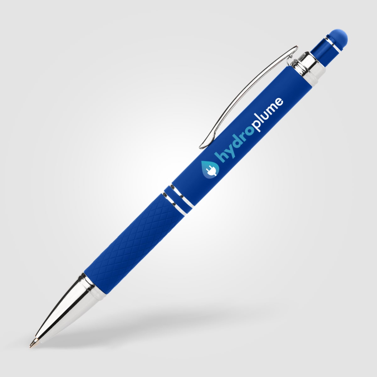 Branded Bright Soft Touch Stylus Gel Pen