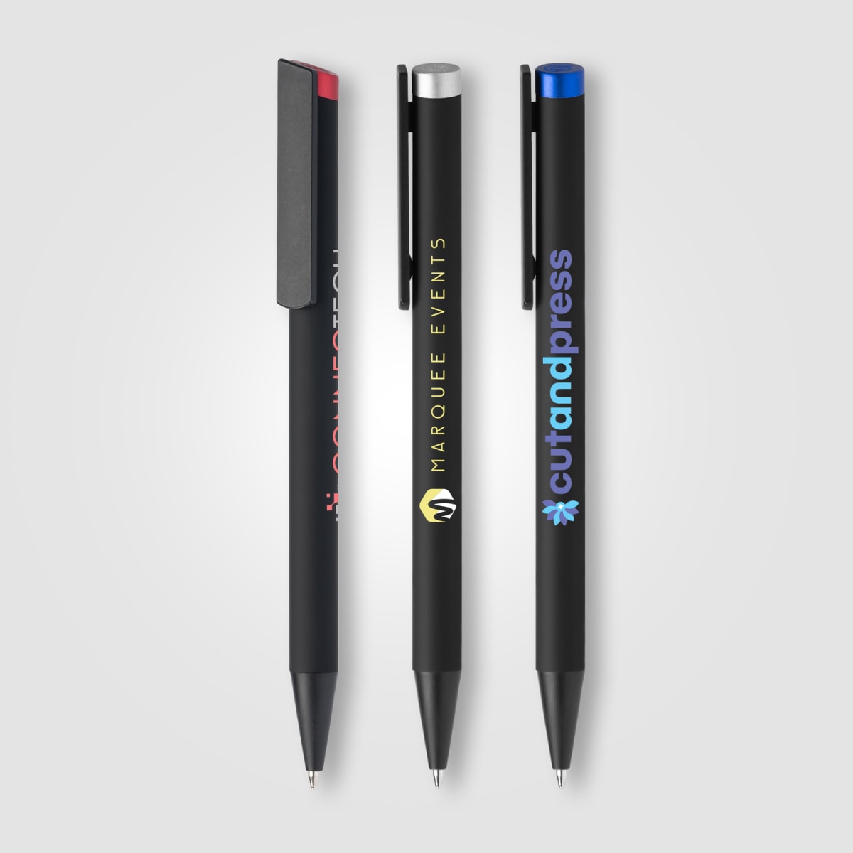 Branded Recycled Aluminium Pen with Mirror Finish Plunger
