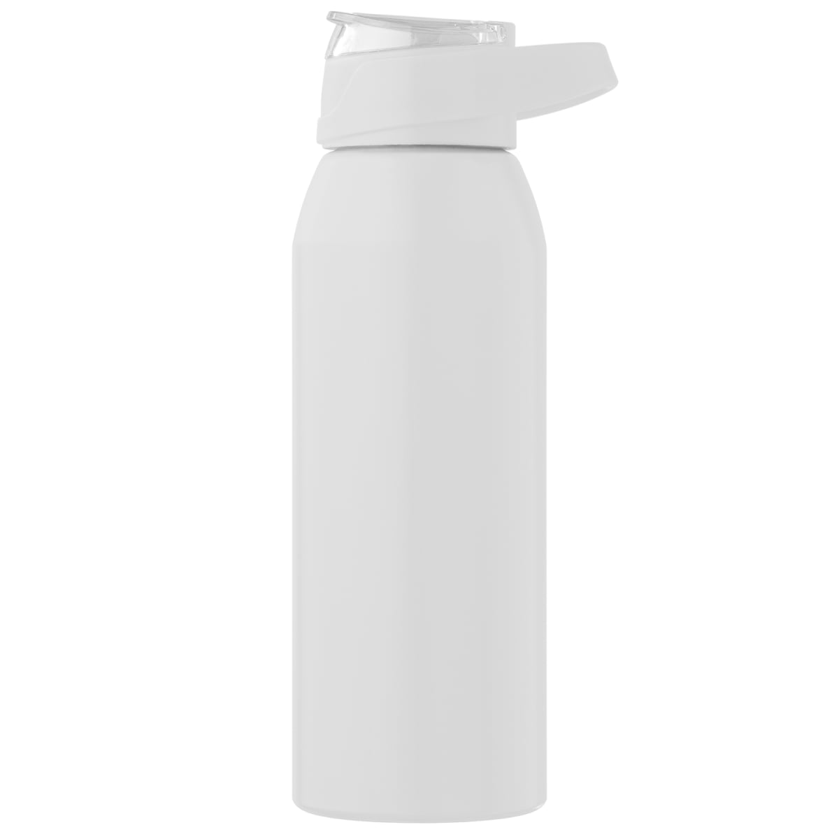 Branded 710ml Recycled Stainless Steel Sport Bottle in White