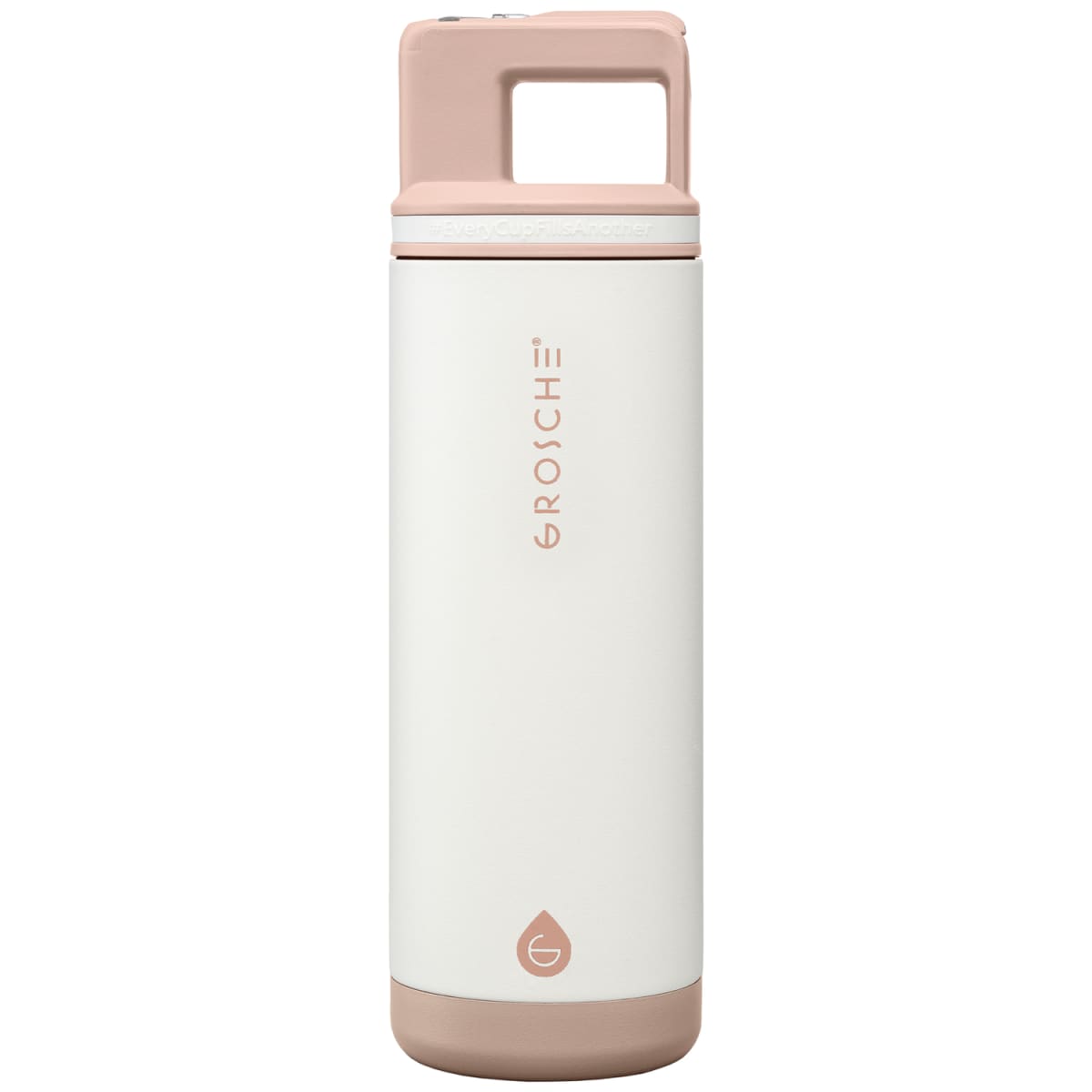 Branded Steel Flip Straw Bottle with Triple Wall Insulation