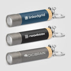 Branded Recycled Aluminium Keychain Torch