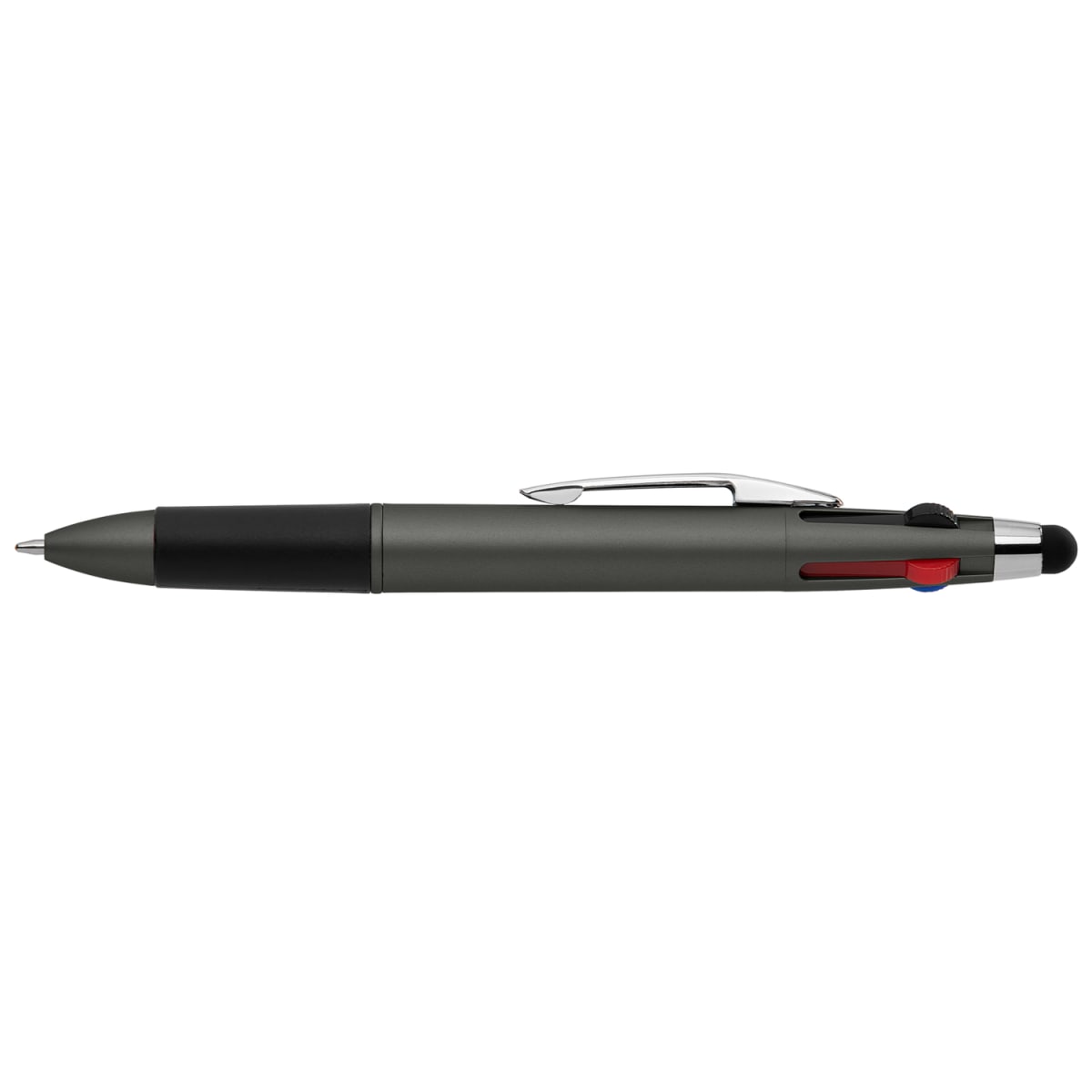 Branded Four-Colour Multi-Ink Pen with Stylus