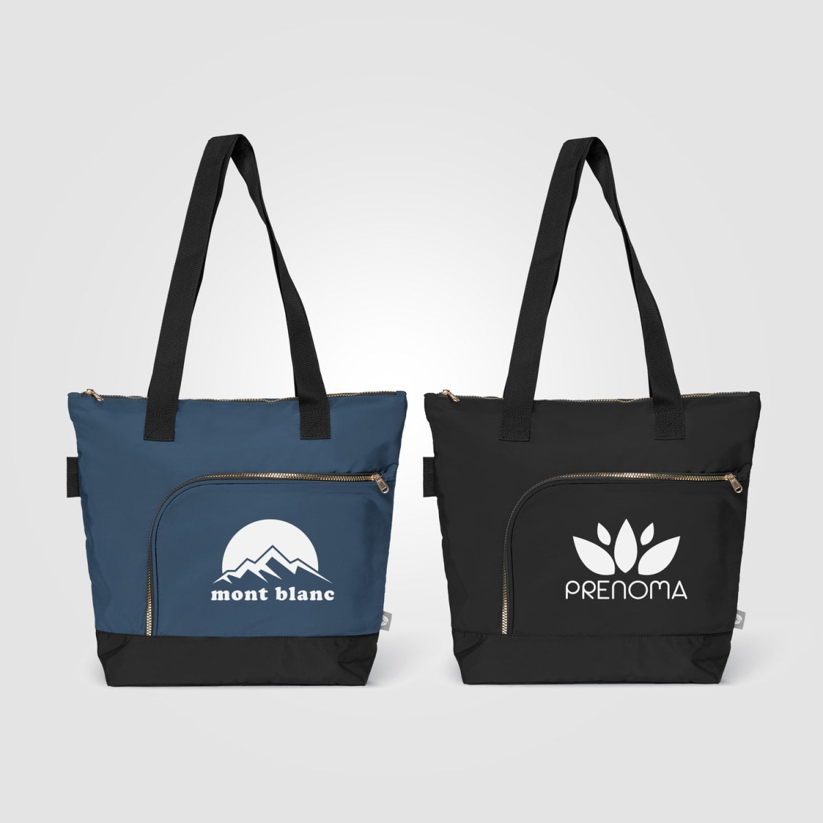 Branded rPET Zip Tote Bag with Bottle Pocket 18L