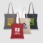 Branded Recycled Cotton Canvas Tote Bag with Double Handles