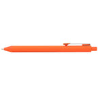Branded Recycled Plastic Soft Touch Gel Pen in Orange