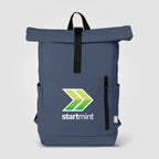 Branded Recycled PU Rolltop Laptop Backpack - 12L