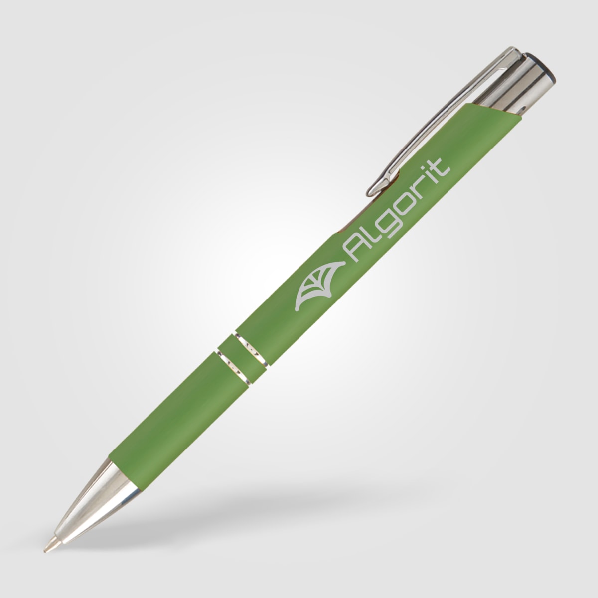 Branded Colourful Soft-Touch Aluminium Pen
