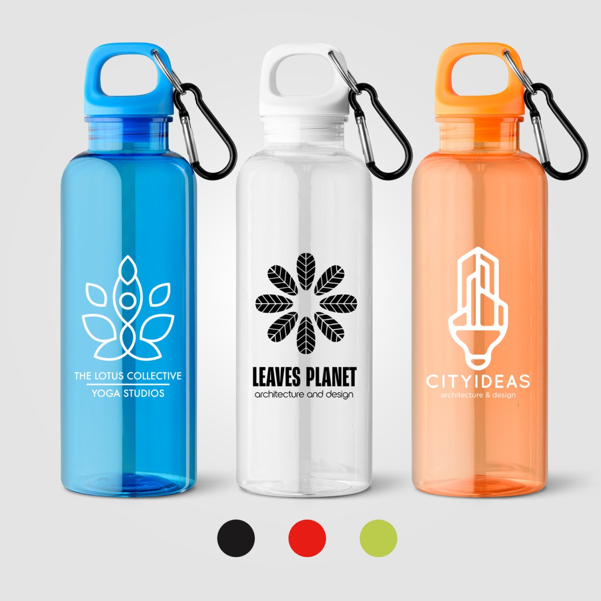 Branded Recycled PET Bike Bottle with Carabiner 500ml