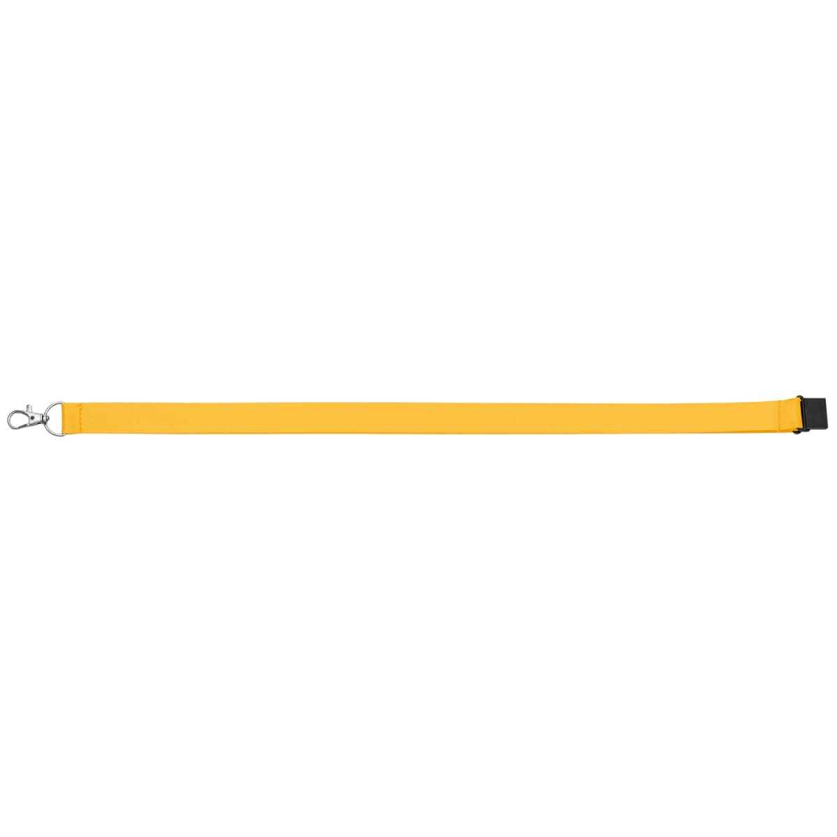 Branded Recycled rPET Breakaway Lanyard with Swivel Clip in Yellow