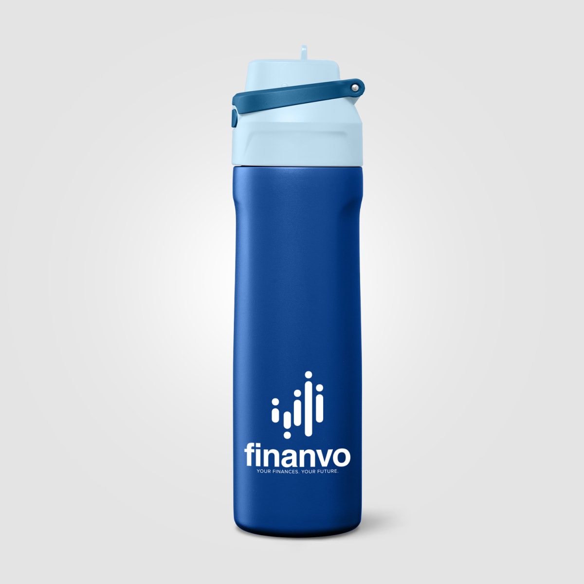Branded Insulated Stainless Steel Flip-Straw Bottle 690ml