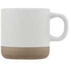 Branded Matte Ceramic Mug with Natural Clay Base - 355ml