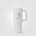 Branded Recycled Steel Insulated Tumbler with Straw 1180 ml